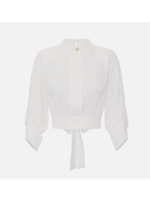 GEORGETTE SHIRT ELISABETTA FRANCHI | CA14761E2360 avorio